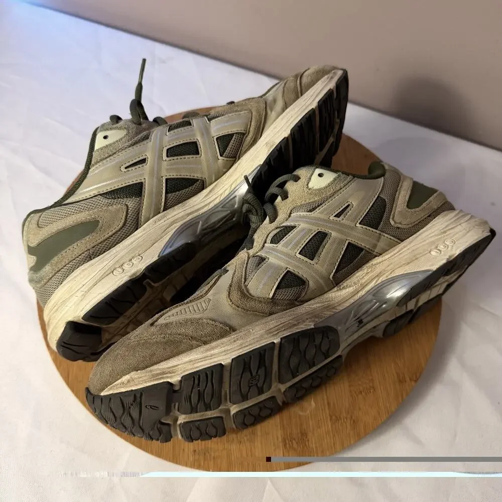 Asics Gel-K1011 Wool Olive Canvas Sneakers 1203A830-200 Mens 12